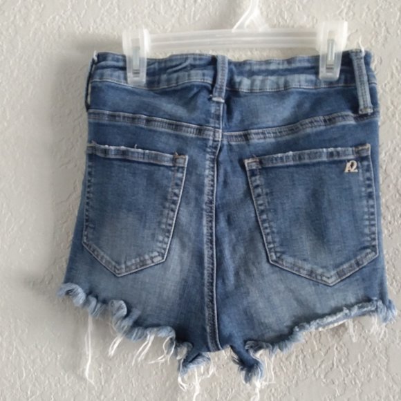 A2 Jean Shorts Distressed Denim Shorts Size S - Picture 6 of 6